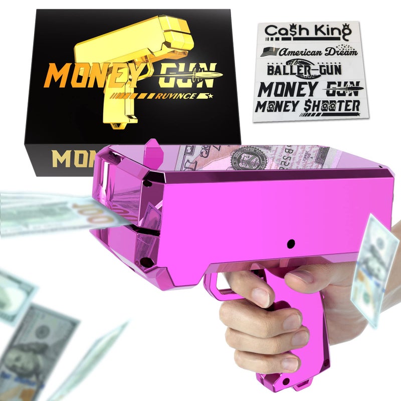 RUVINCE Money Gun Shooter Money Gun for Movies That Look Real  Prop Gun Make it Rain  Handheld Cash Gun for Game Movies Party - Image 1